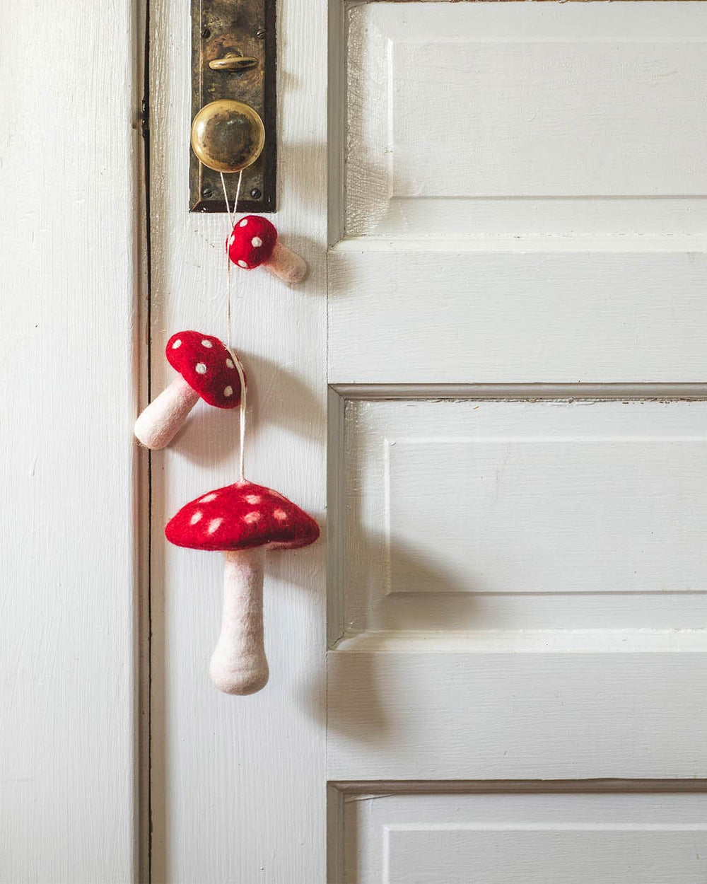 Nordic Felted Mushroom Ornaments