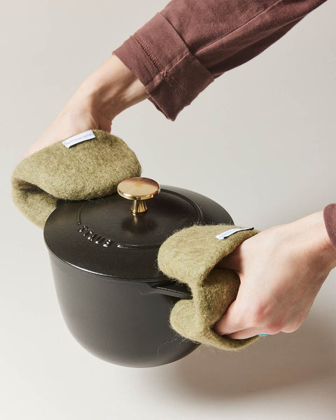 Felt Potholders - Pebble Grey