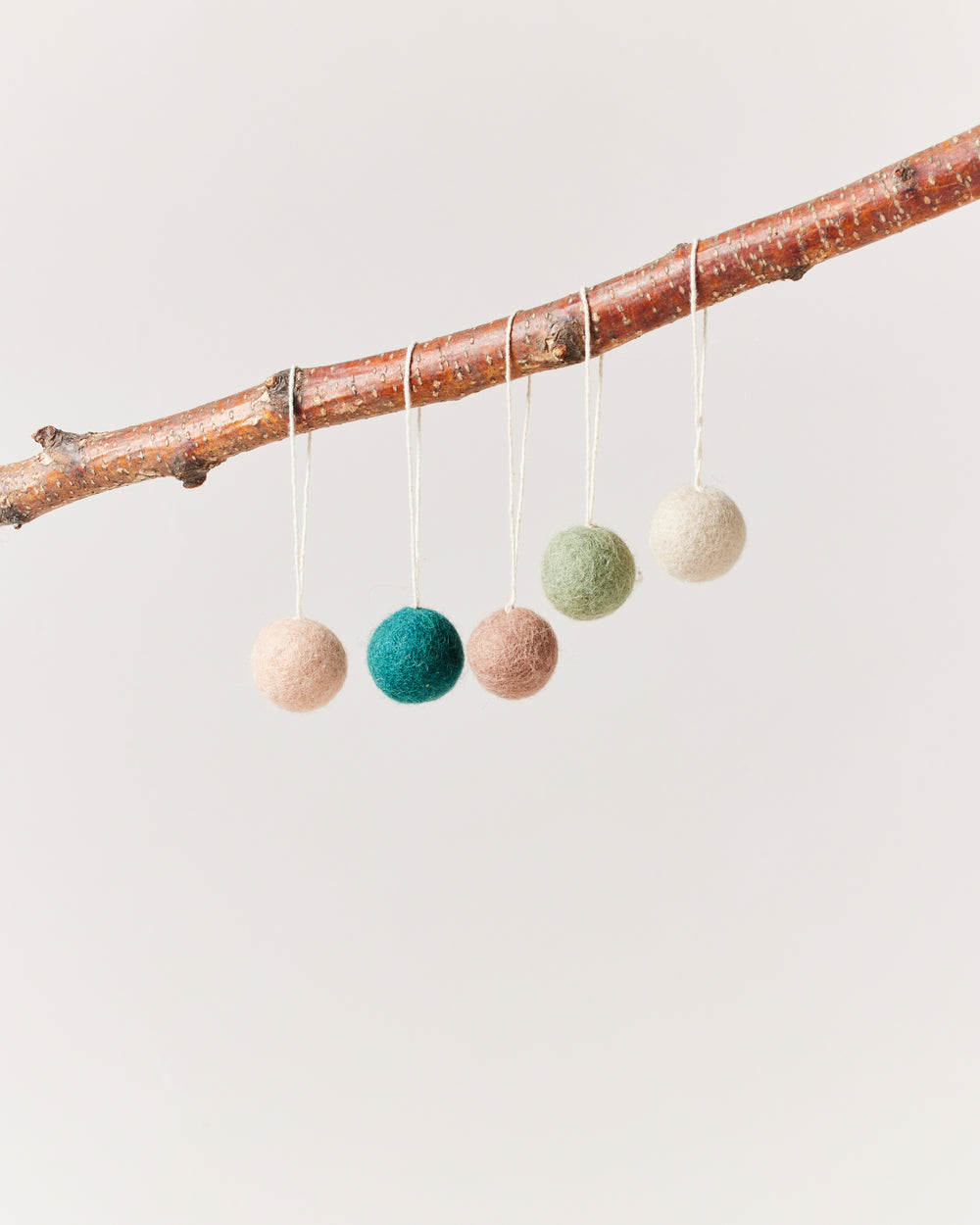 Felted Mini Baubles - Set of 25