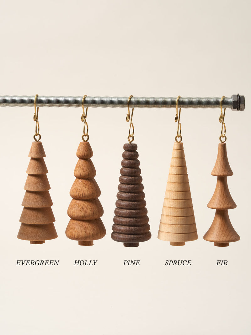 Crafted Wooden Tree Ornaments