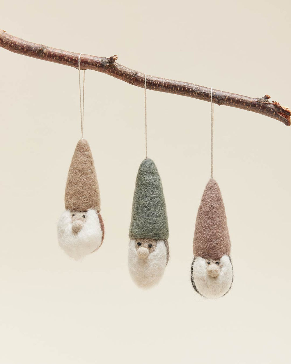 Woodland Gnome Ornament - Set of 3