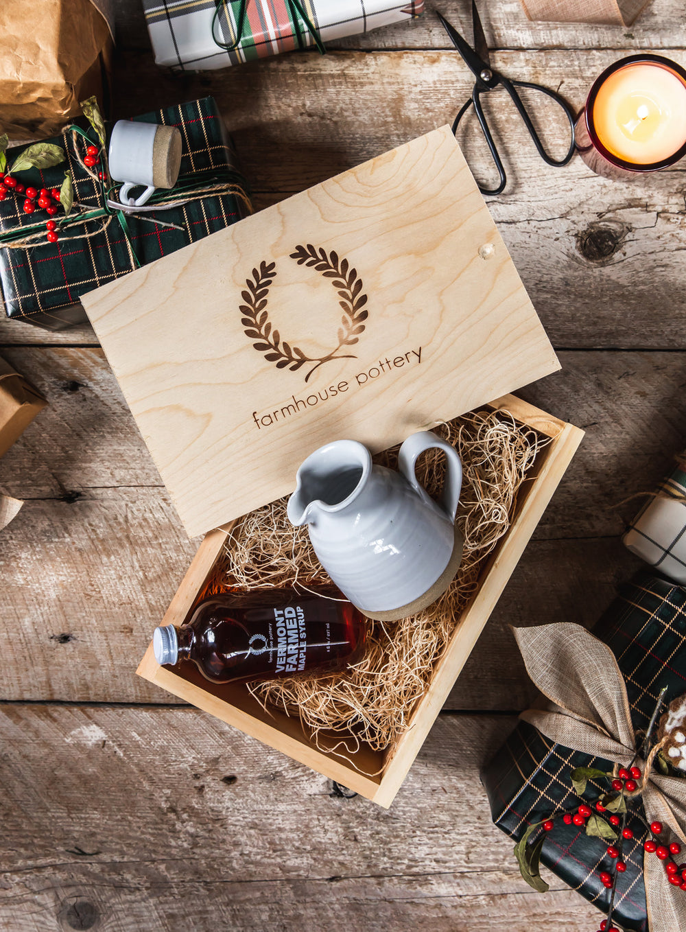 Maple Syrup & Bell Pitcher Gift Set