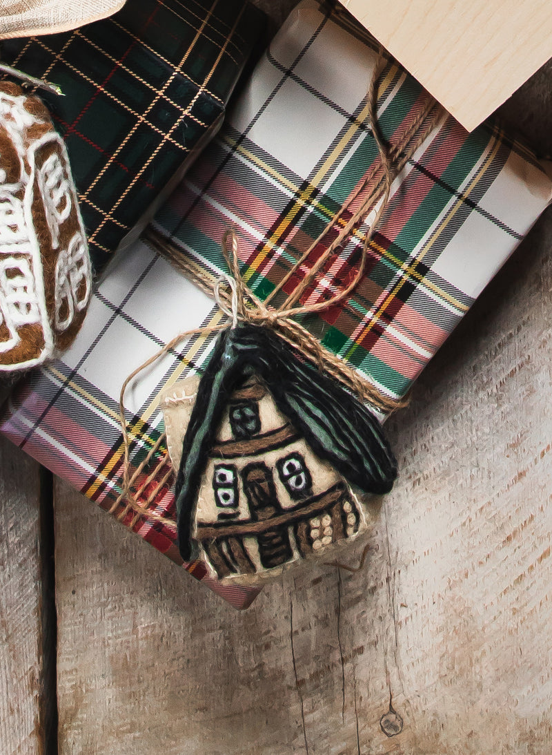 Felted A-Frame Ornament