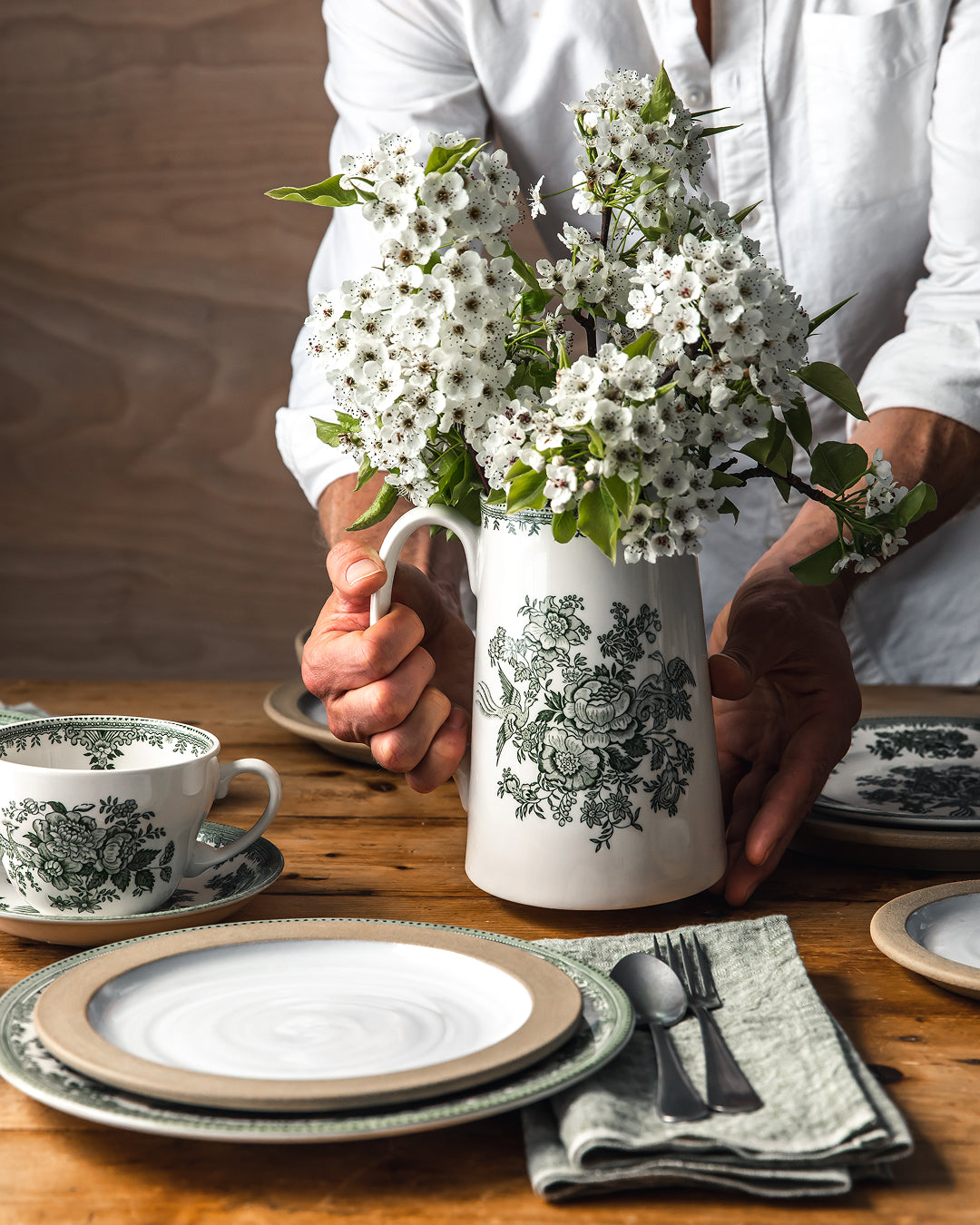 Farmhouse Pottery - Vintage Transferware Pitchers
