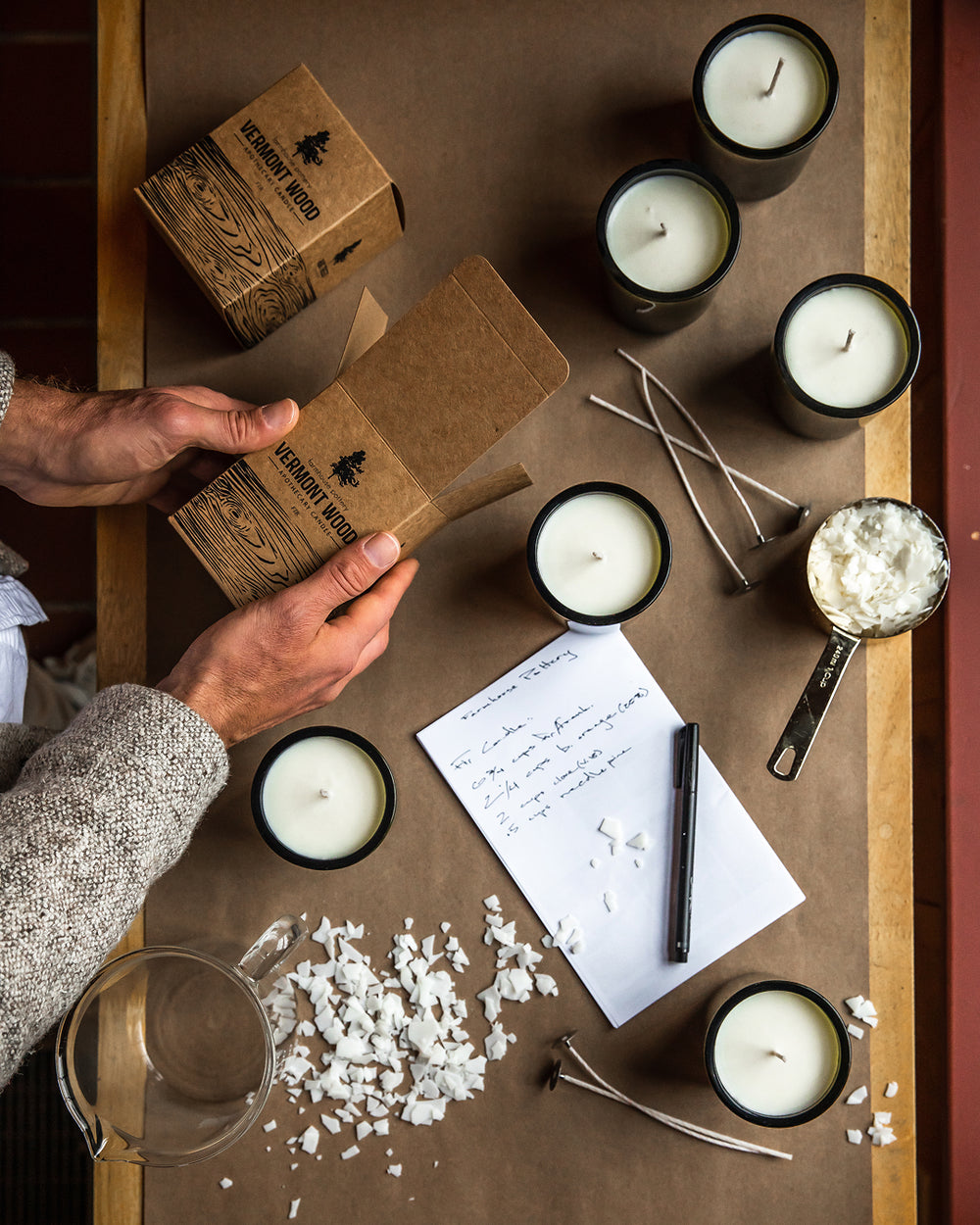 Farmhouse Pottery Vermont Wood Birch Candle - Thumbnail 4