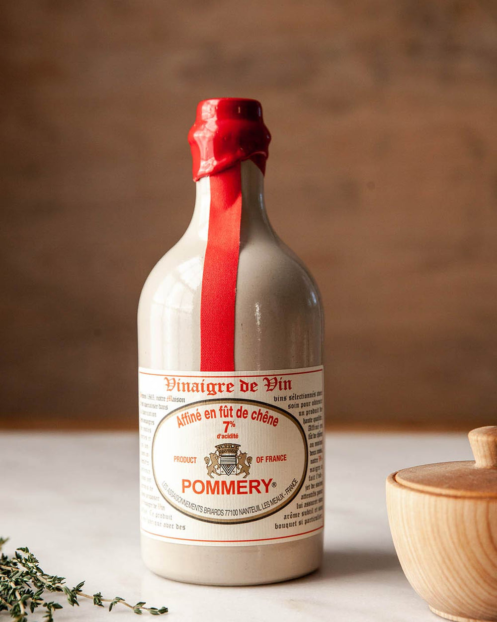 Red Wine Vinegar in Stoneware Bottle