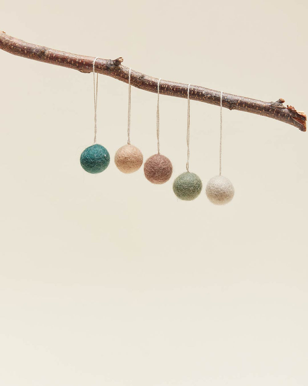 Felted Mini Baubles - Set of 25