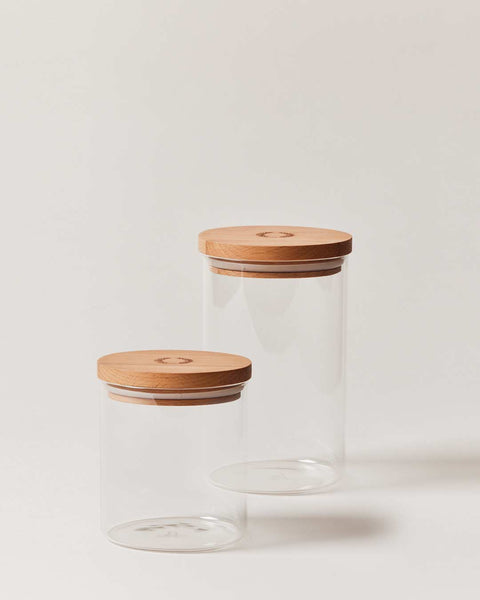Farmhouse Pottery Glass Canister Set