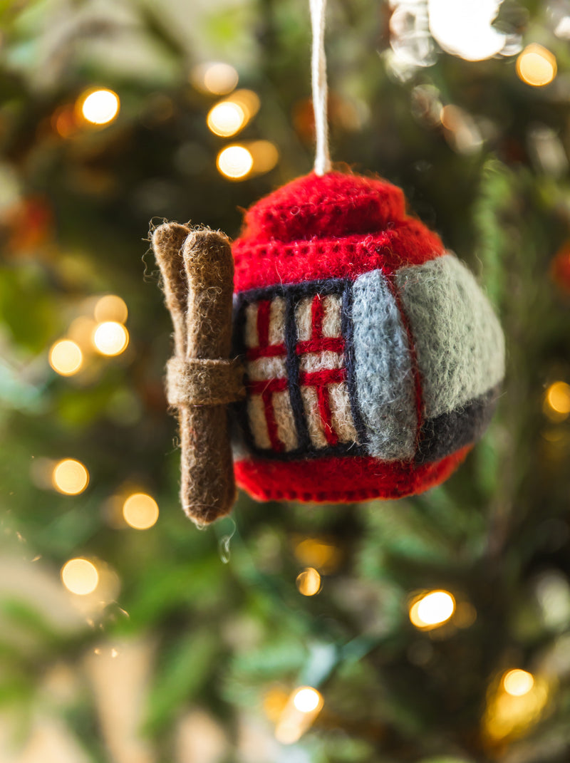 Felted Gondola Ornament