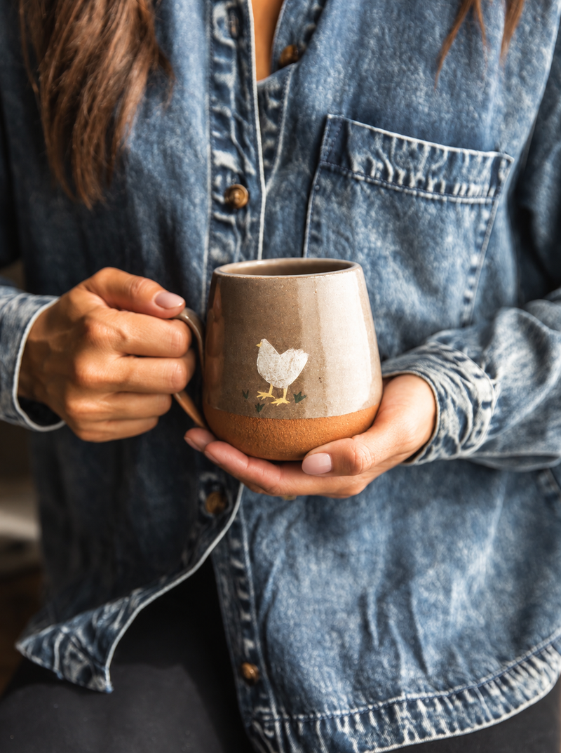 Handmade Hen Mug