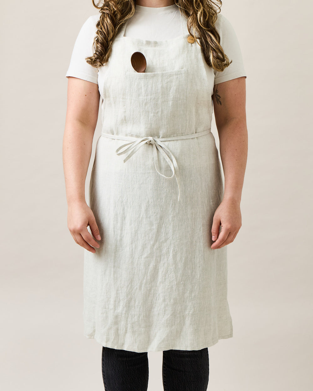 Washed Linen Apron Washed Linen Apron
