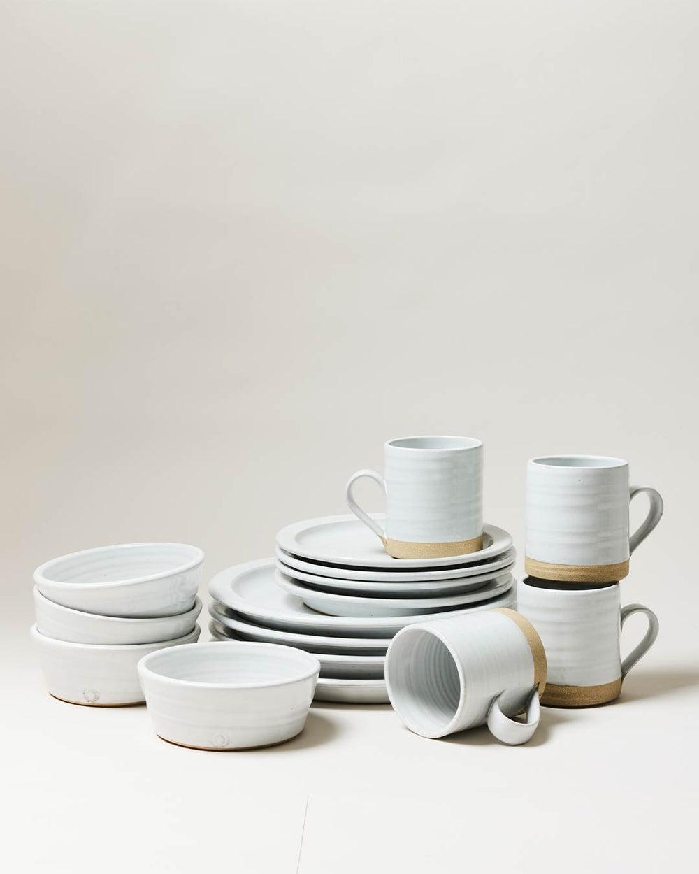 Silo Dinnerware Place Setting - White – Farmhouse Pottery