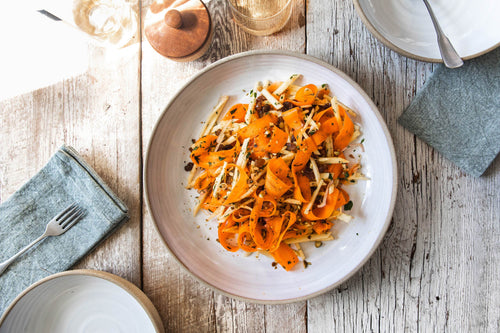 Shaved Carrot and Apple Spring Salad
