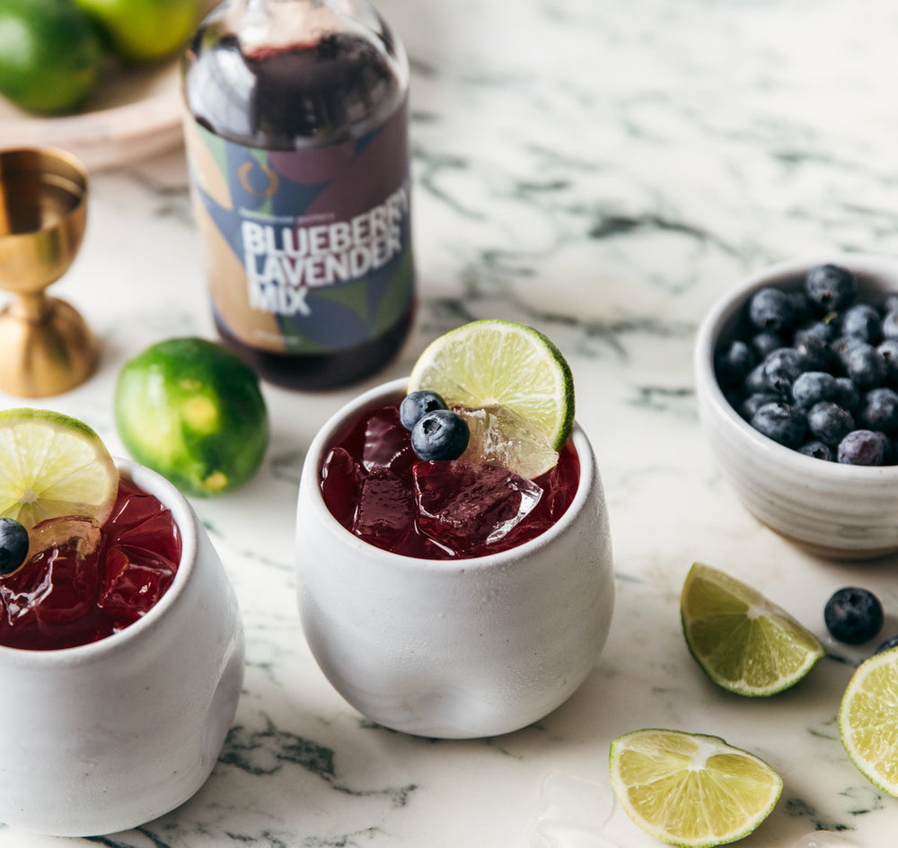Sparkling Blueberry Lavender Gin Spritz
