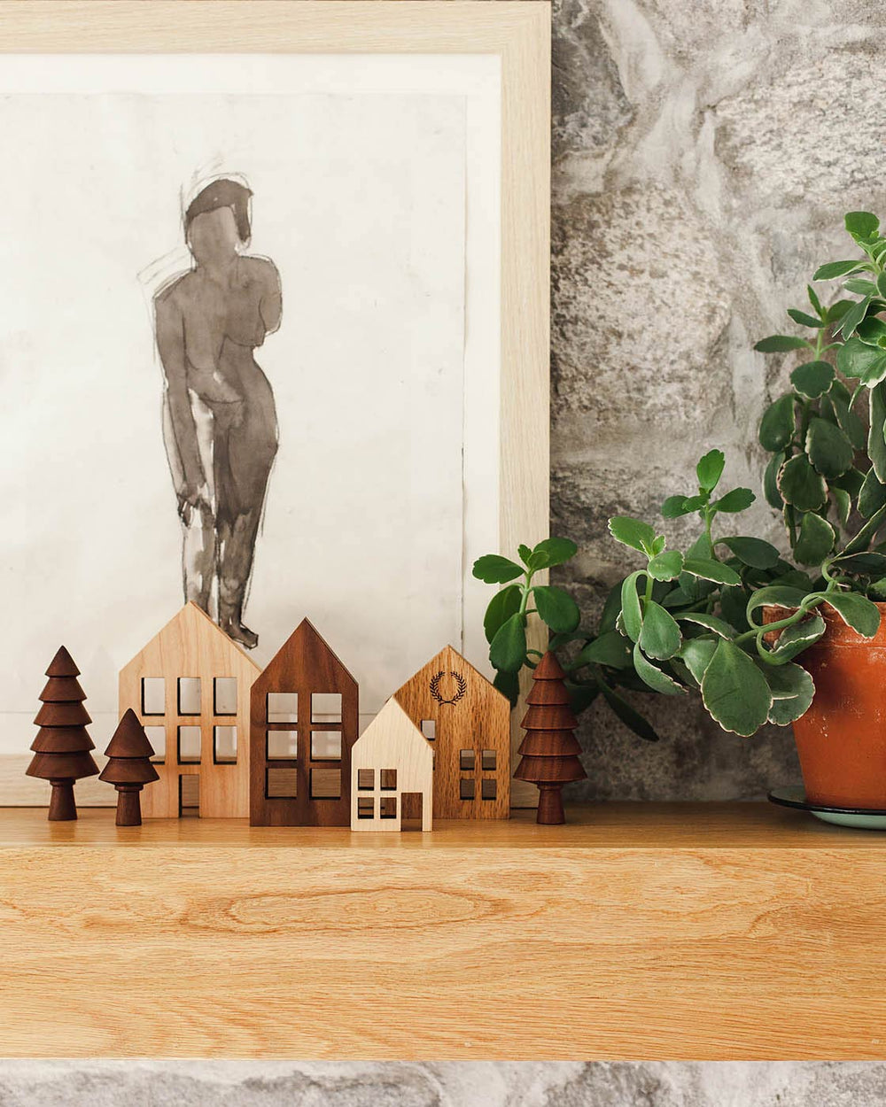 Crafted Wooden Houses - Walnut