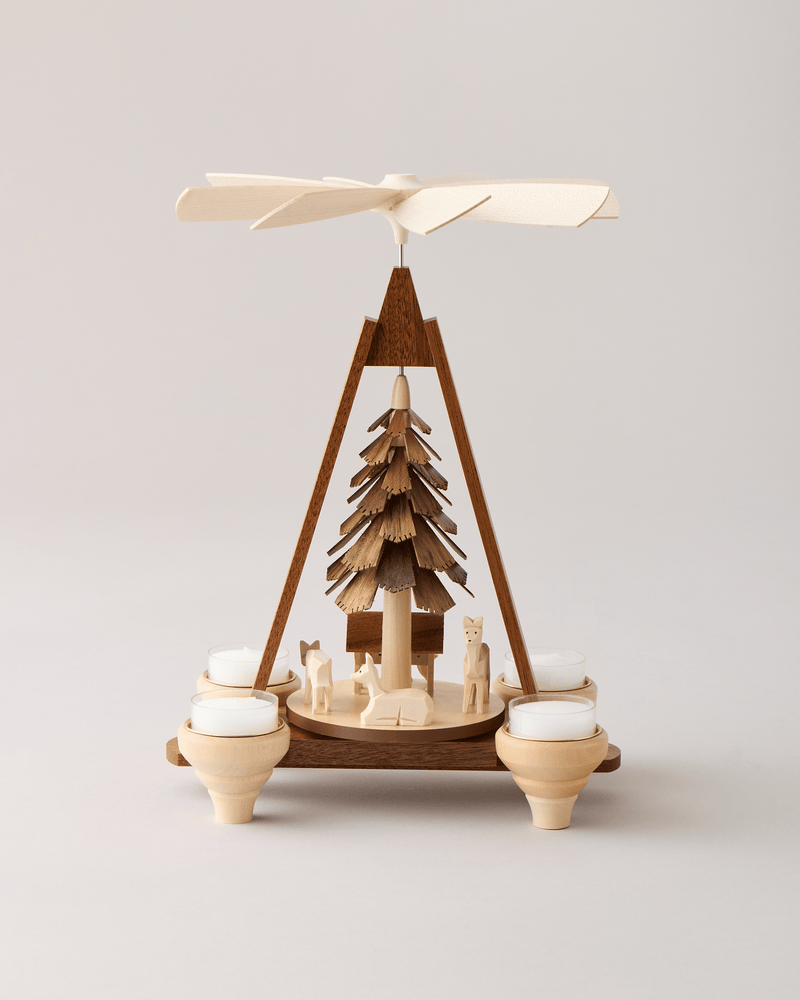 Handcrafted Forest Candle Pyramid