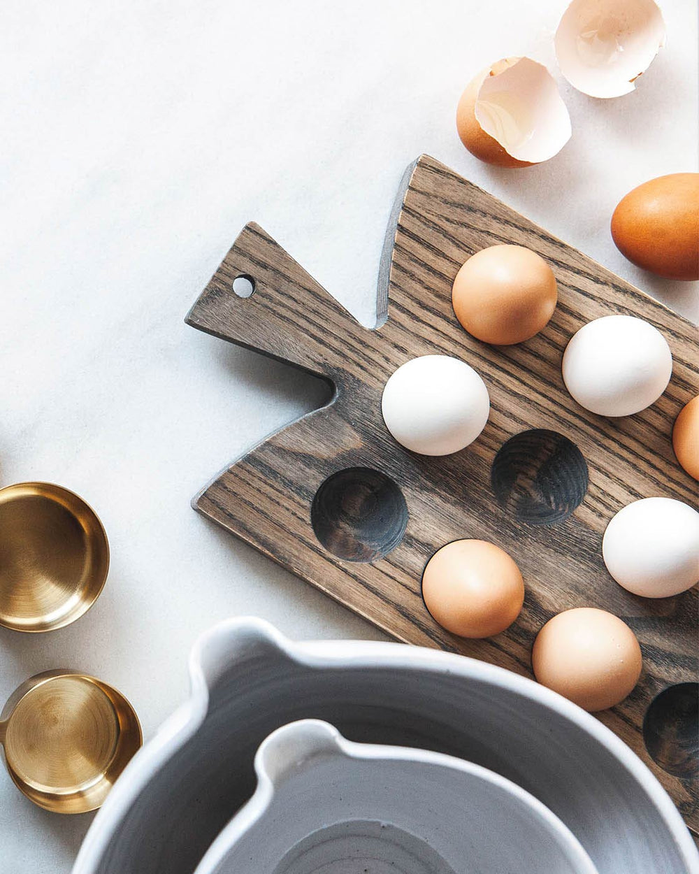 Crafted Wooden Egg Board - Dozen