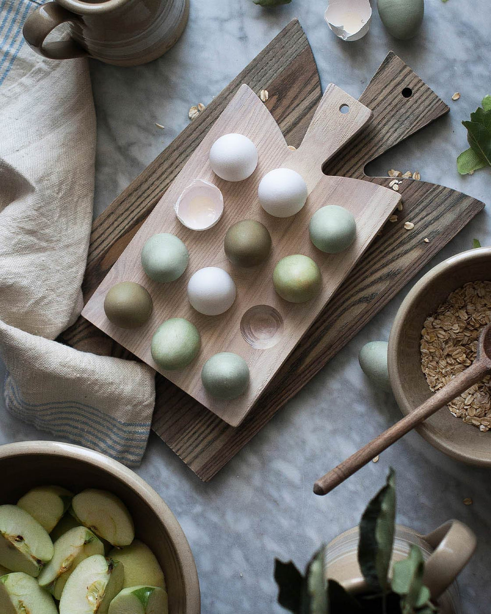 Crafted Wooden Egg Board - Dozen