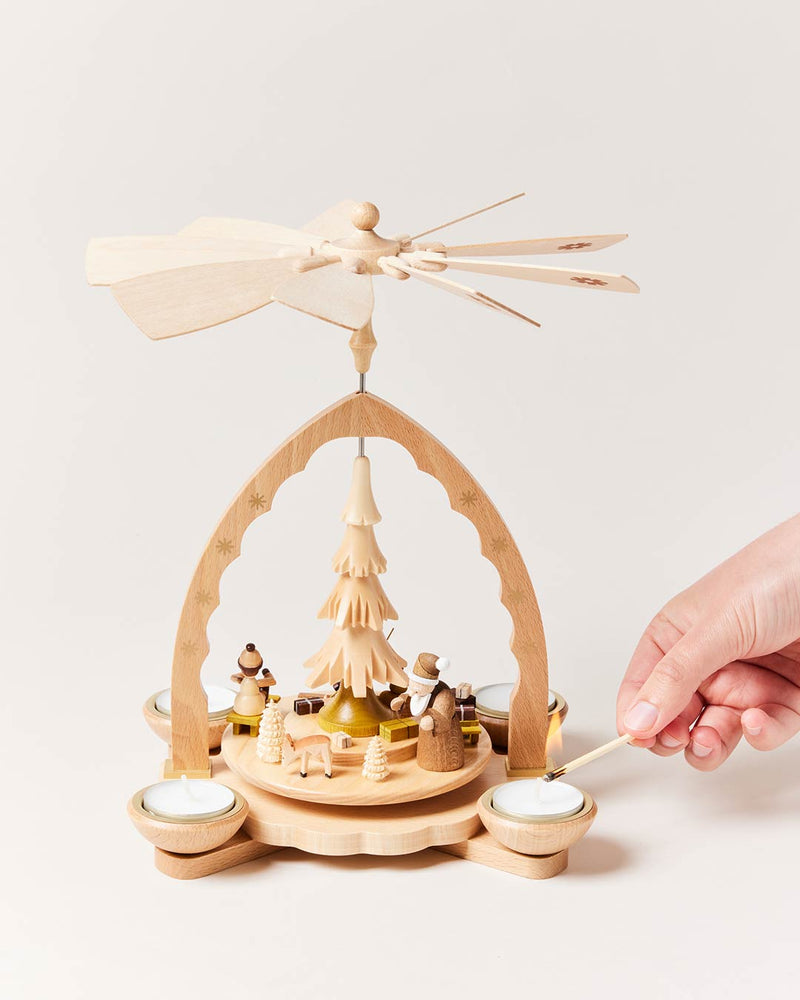 Handcrafted Nordic Candle Pyramid