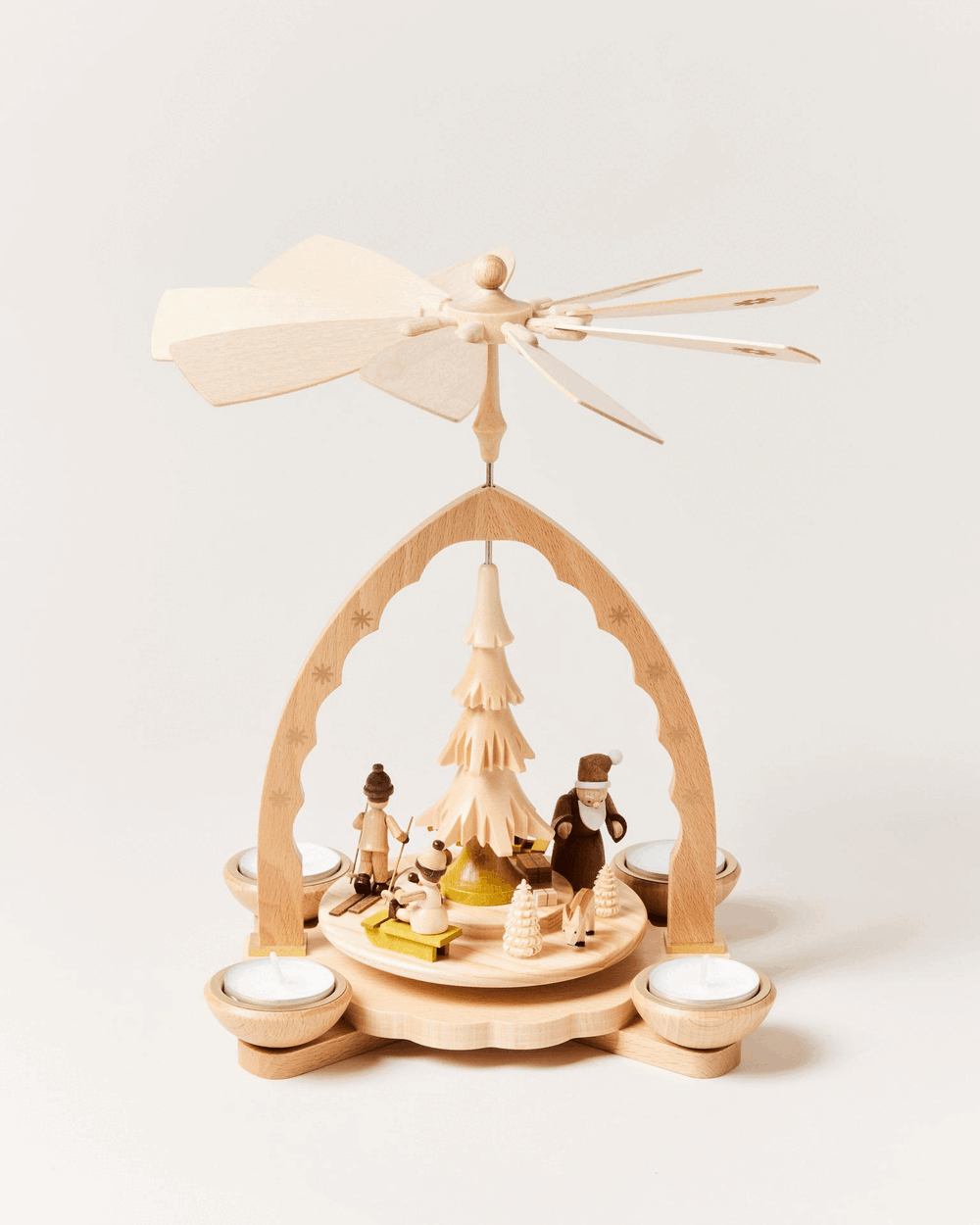 Handcrafted Nordic Candle Pyramid