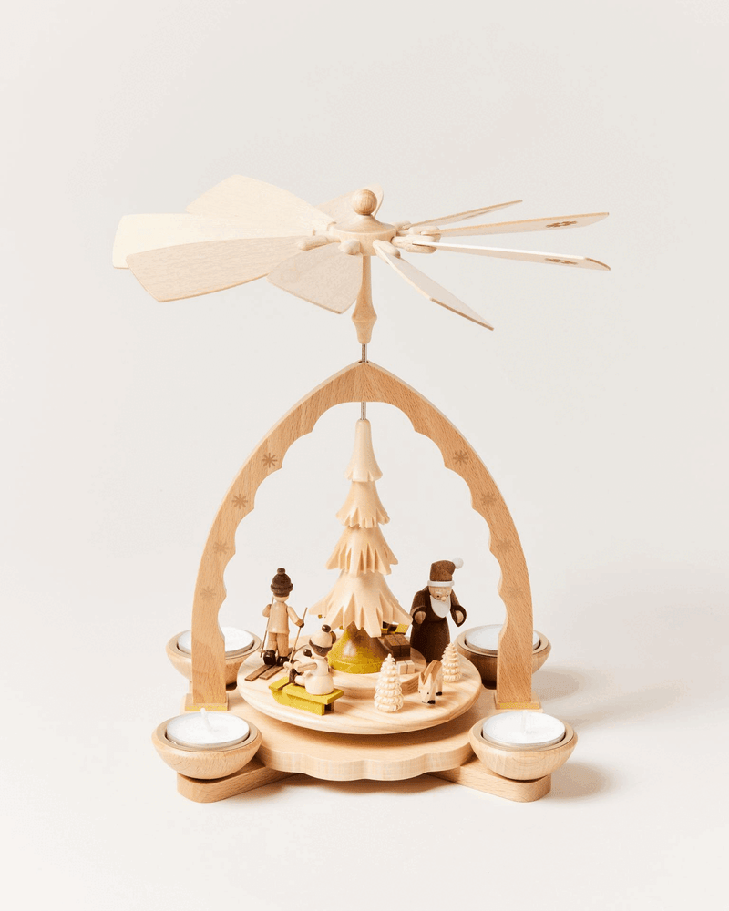 Handcrafted Nordic Candle Pyramid