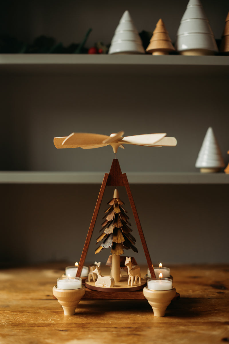 Handcrafted Forest Candle Pyramid