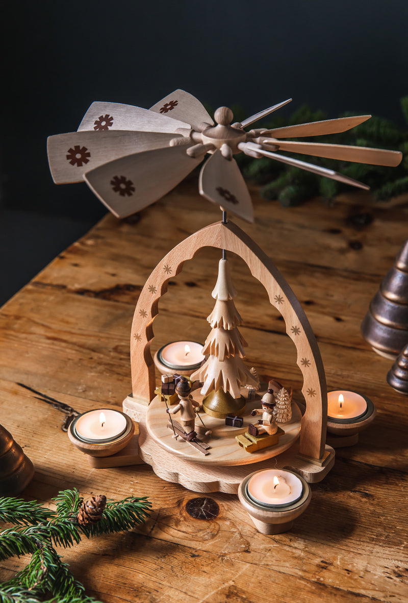 Handcrafted Nordic Candle Pyramid