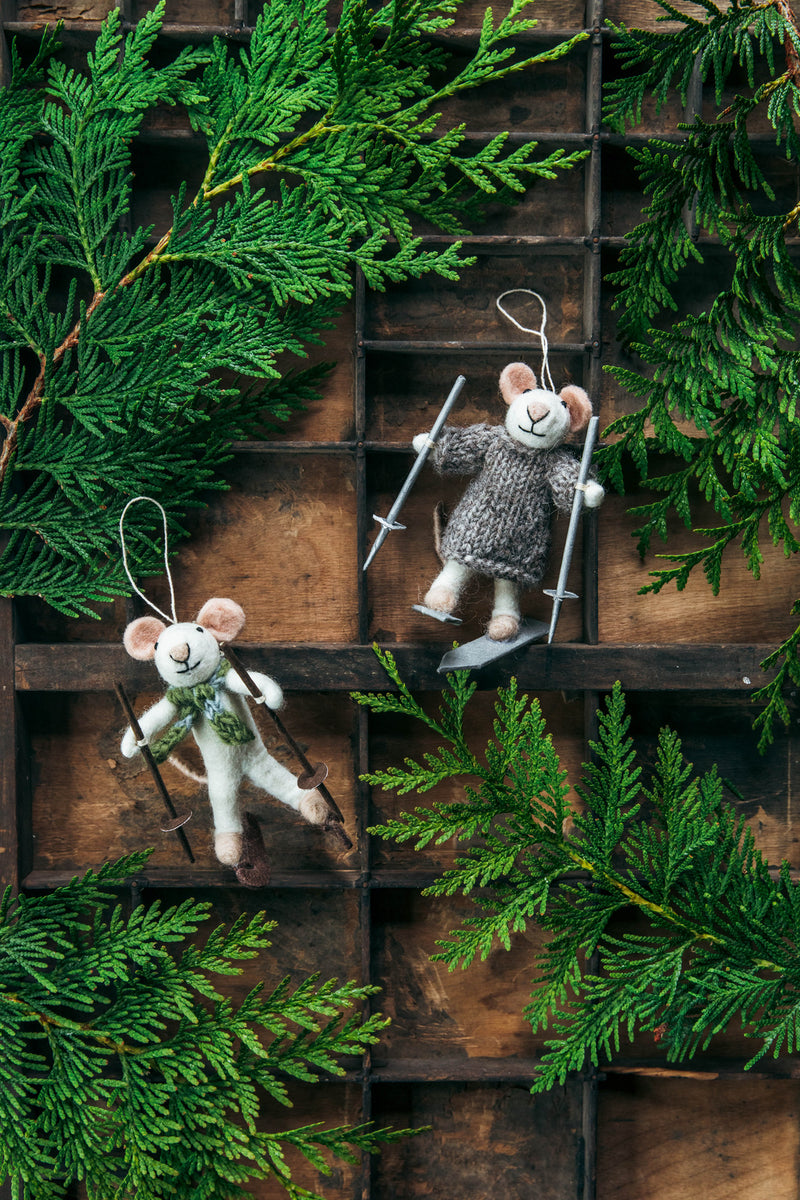 Winter Woolen Mouse Ornament