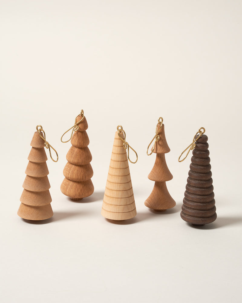 Crafted Wooden Tree Ornaments