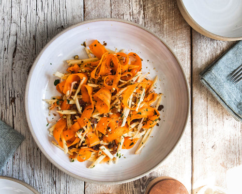 Shaved Carrot and Apple Spring Salad