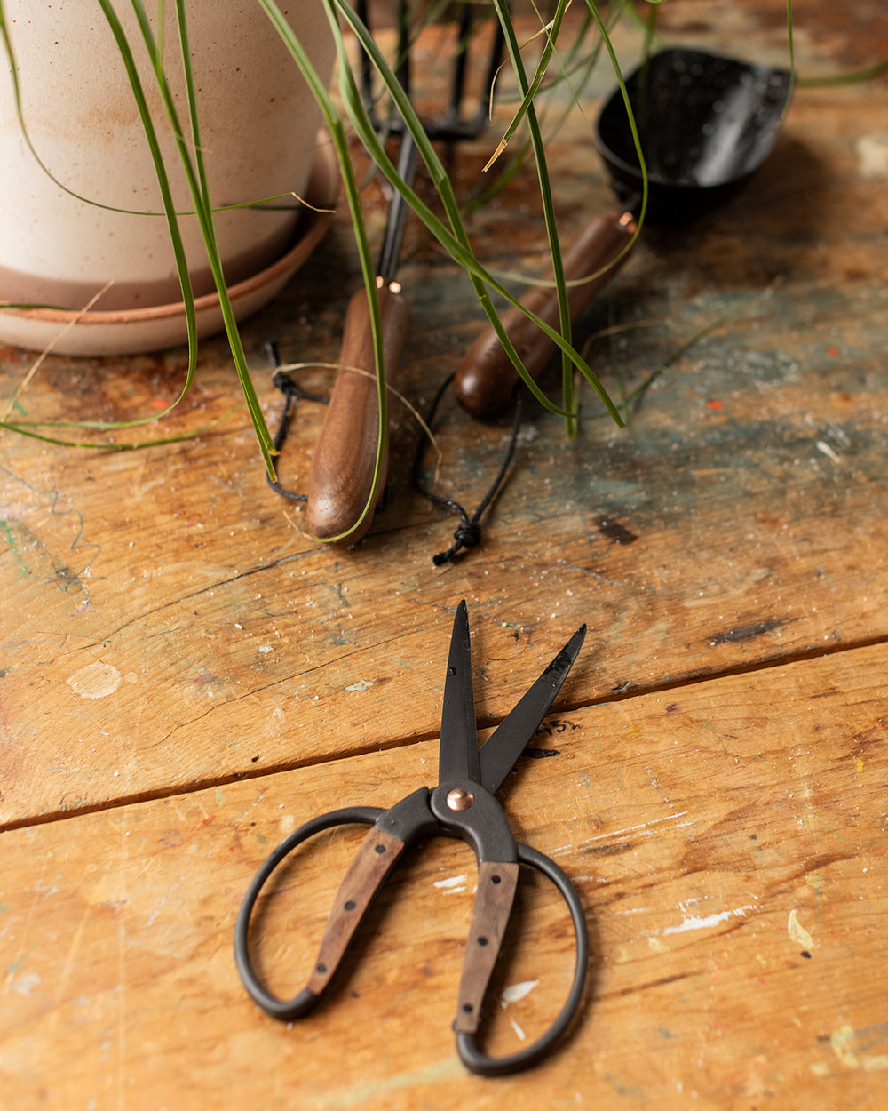 Walnut and Iron Utility Shears
