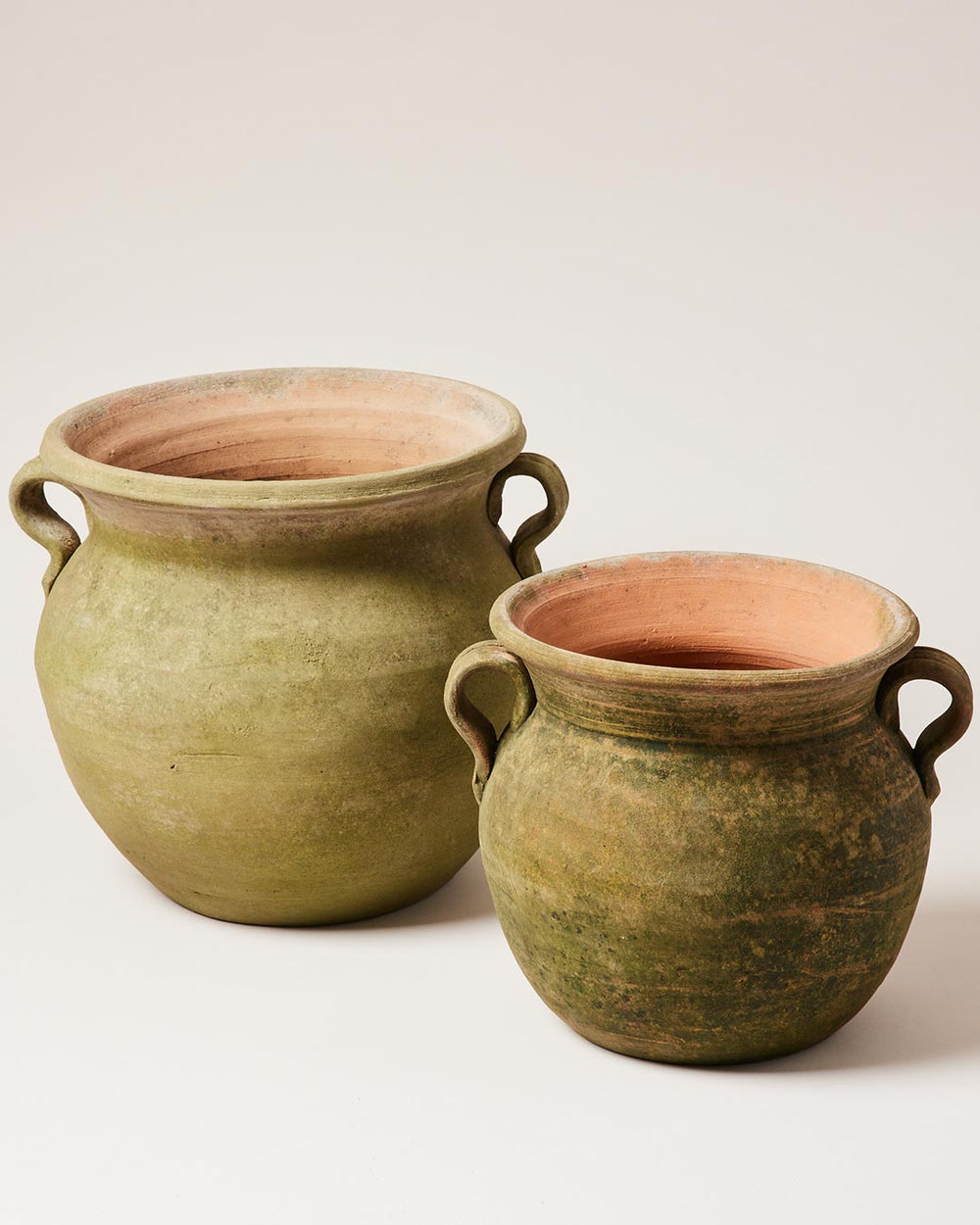 Aged Terracotta Garden Pots - Confit