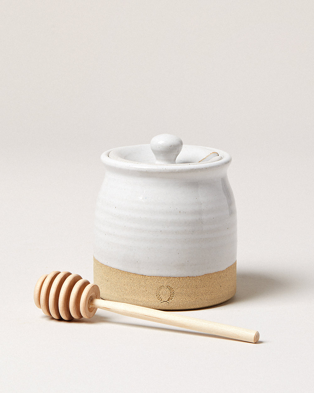 Beehive Honey Pot with Wooden Dipper - Second