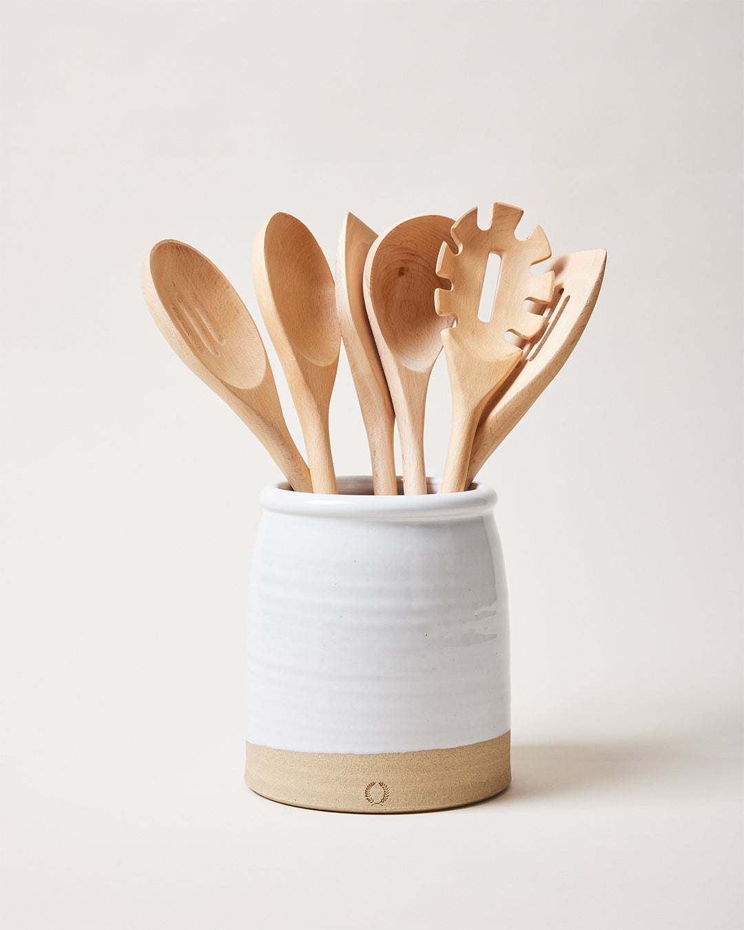Farmhouse Pottery - Beehive Crock + Essential Kitchen Utensils Set