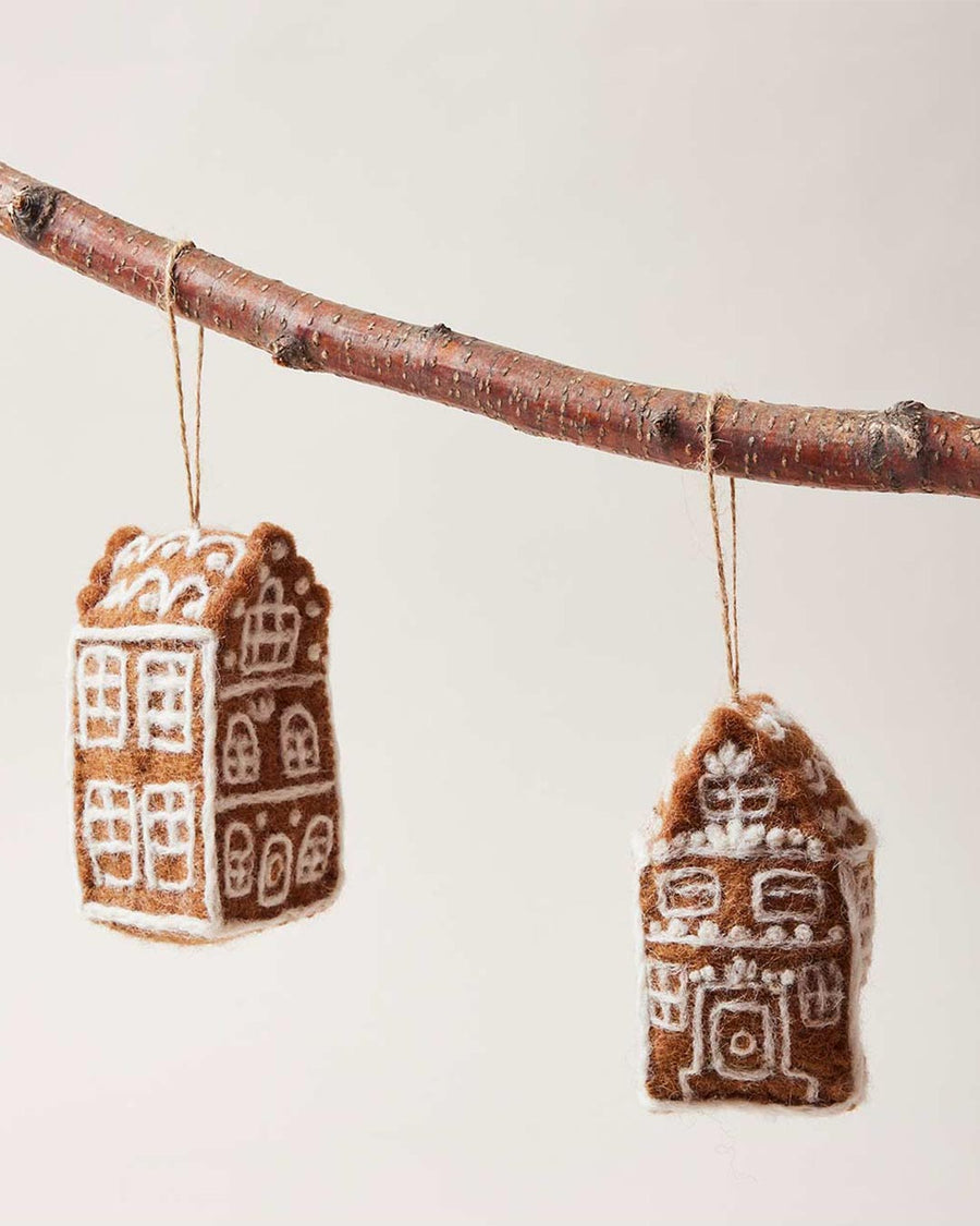 Farmhouse Pottery Felted Woodland Animal Ornament - Oliver Owl