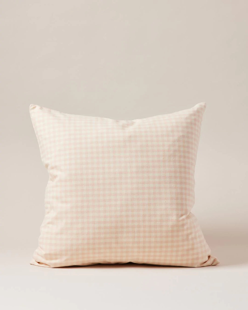 Petite Gingham Pillow - Blush
