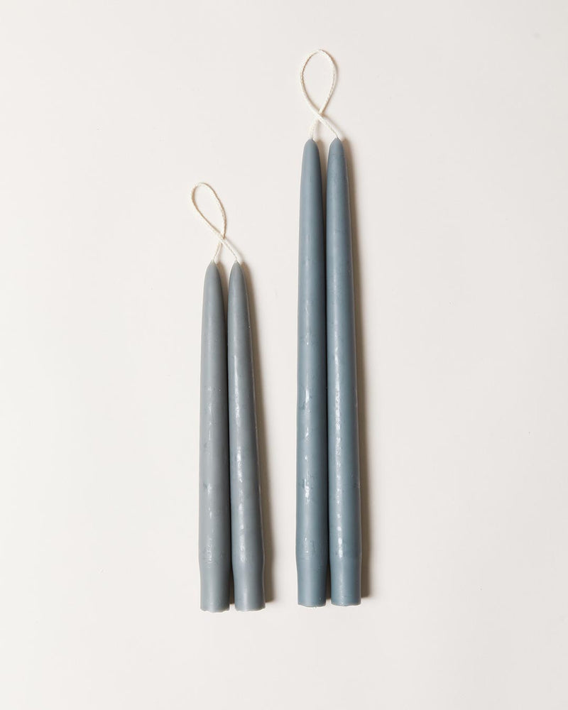 Taper Candles - Blues + Greys