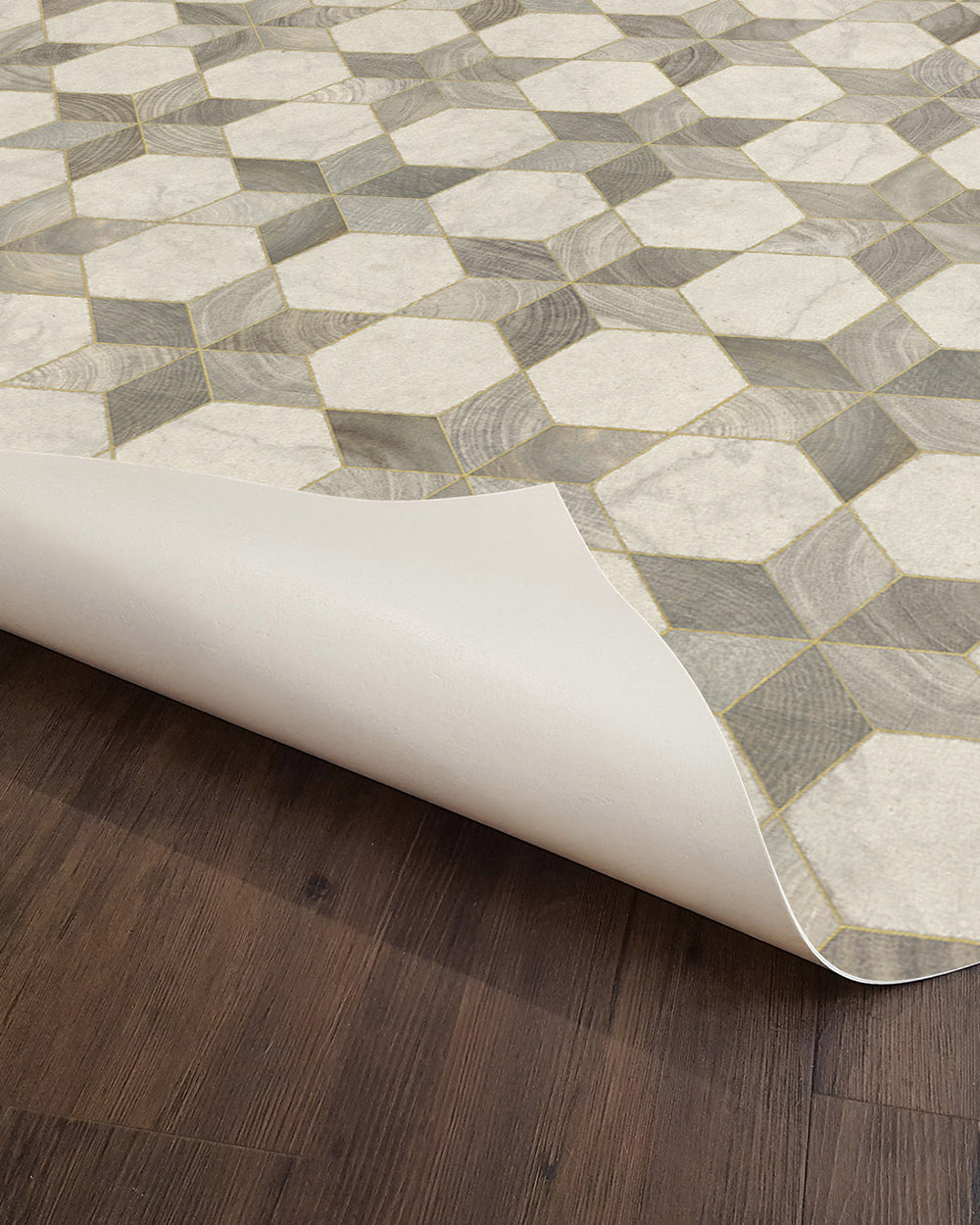 Farmhouse Pottery - Marbled Star Vinyl Floor Mat