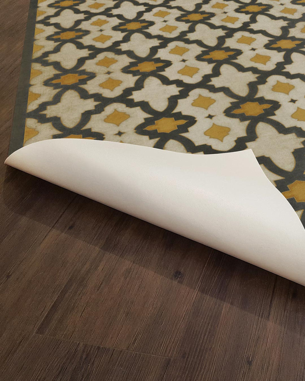 Flora Patterned Vinyl Floor Mat Farmhouse Pottery