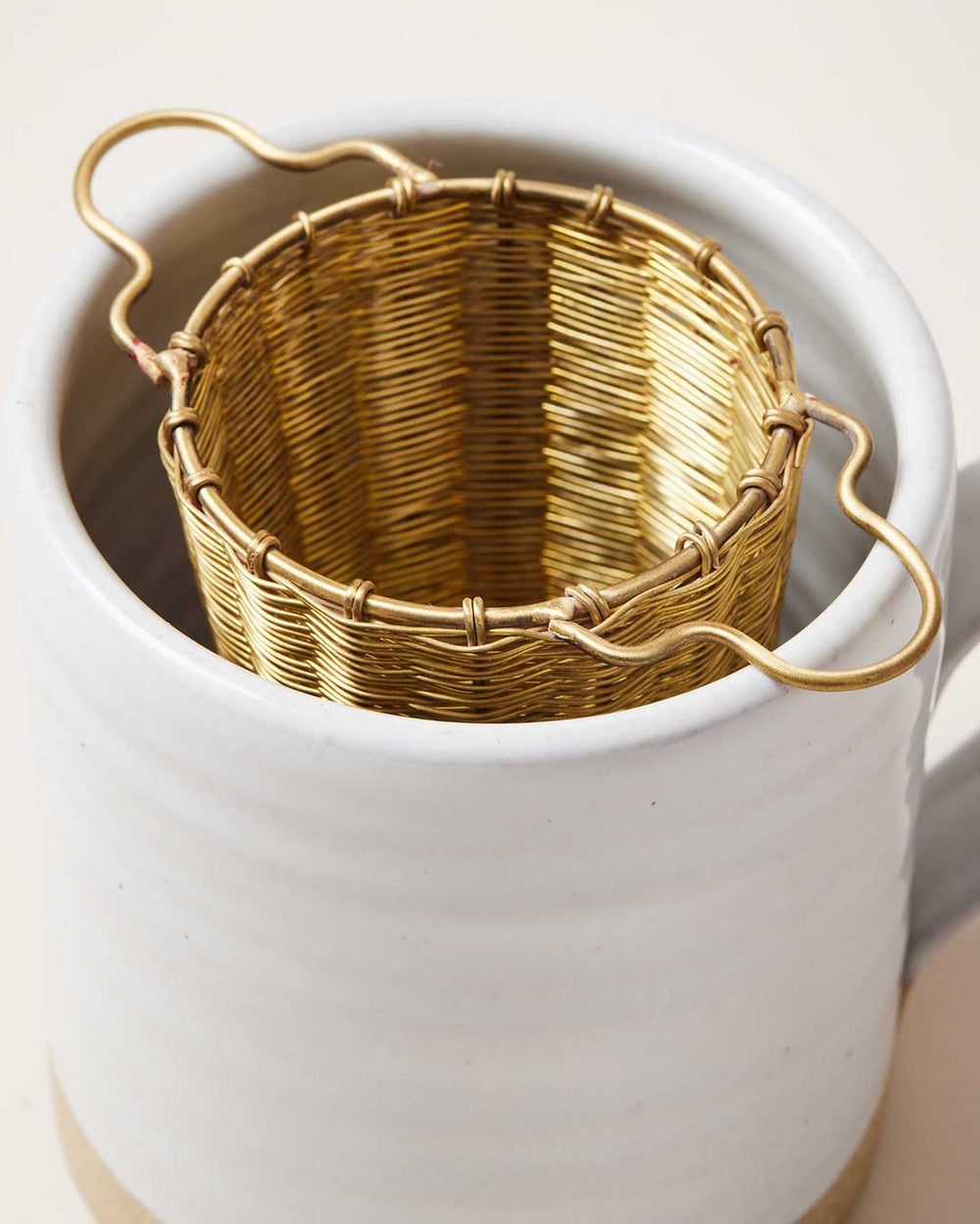 Brass Tea Strainer, Tea Basket Strainer